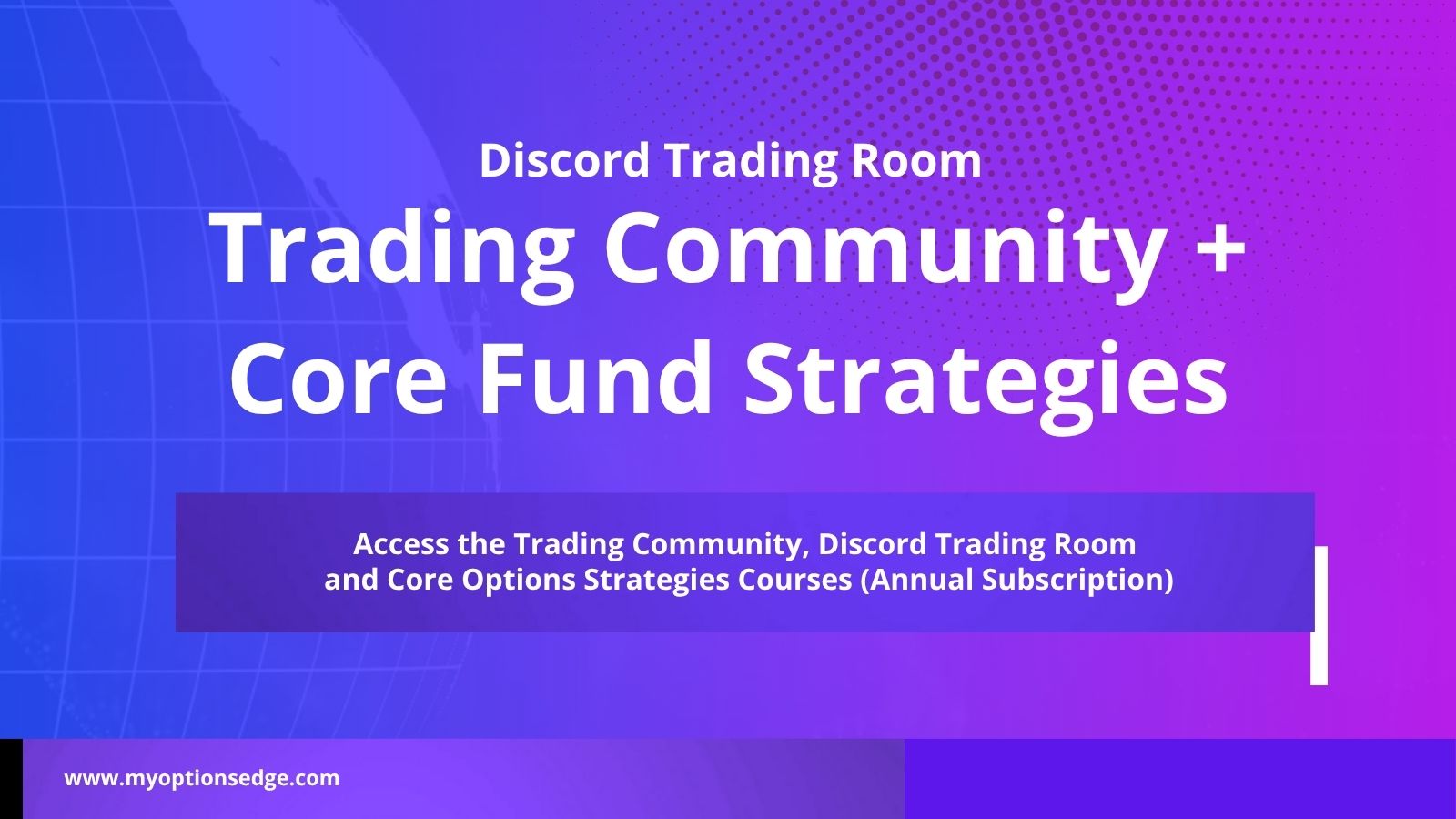 Trading Room + Core Options Strategies courses